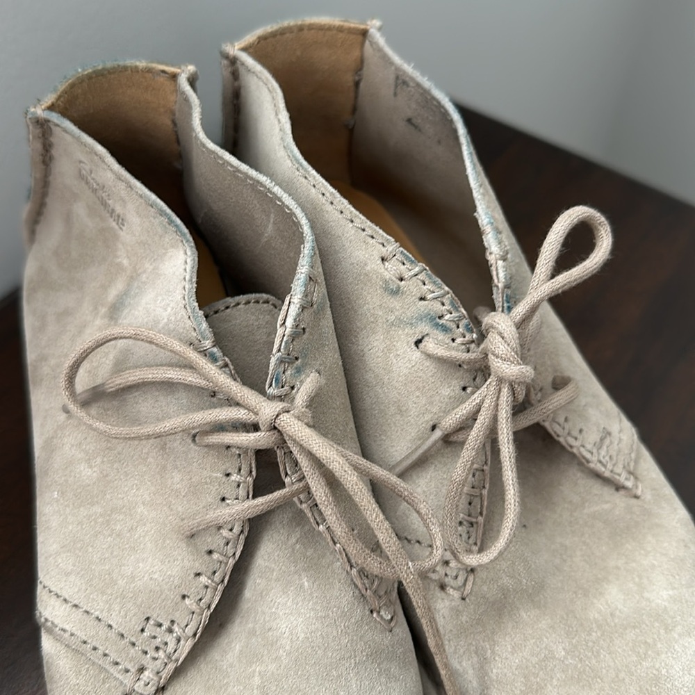 Clarks Originals Fairway Field leather suede moccasin Loafer 6.5 - Picture 3 of 11